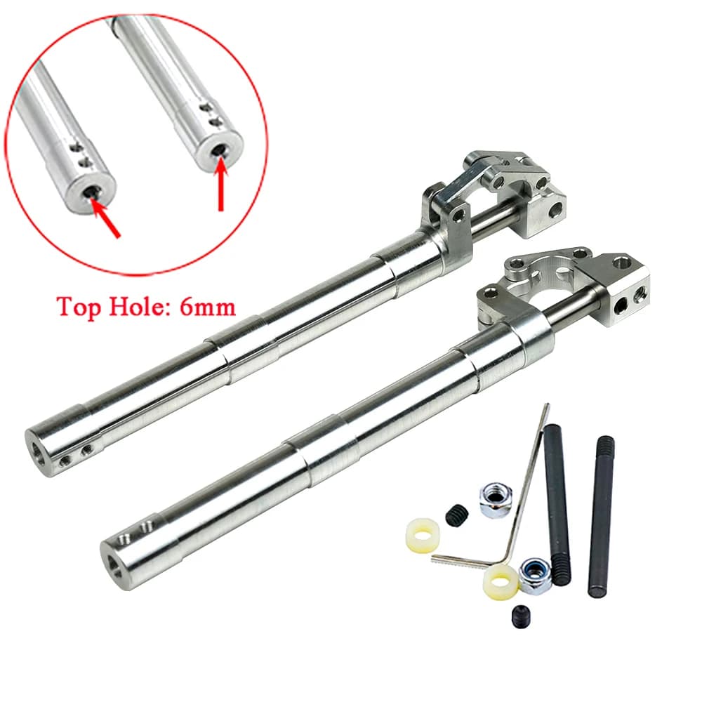 Una coppia carrello di atterraggio 6mm altezza 70mm a 160mm molla posteriore smorzamento inginocchiato retratare 3-4kg RC modello aereo JET EDF aereo parte