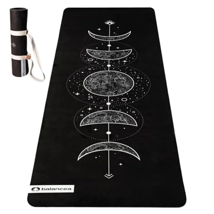 5 mm anti-slip TPE yoga mat with home strap, gym, pilates, hot yoga, meditation, ecological, light, durable, 72 x 24 inch