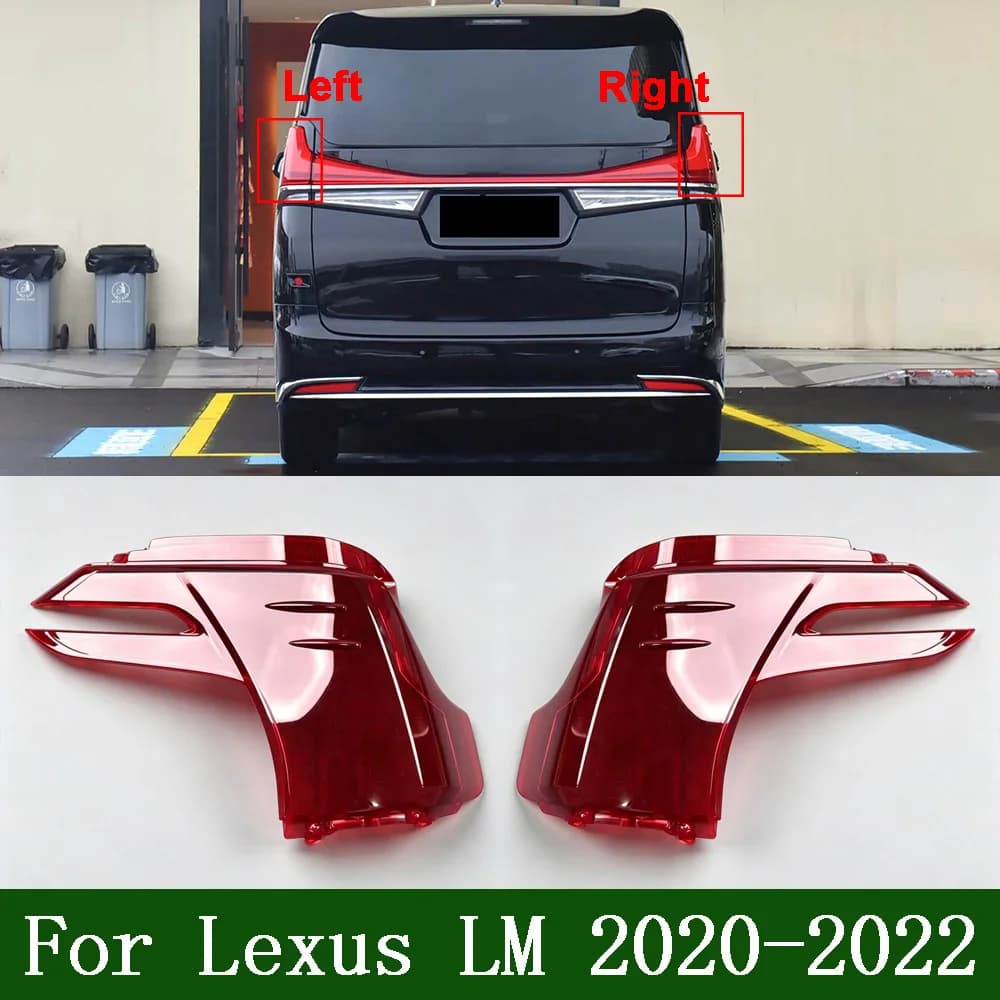 Car Rear Taillight Shell Brake Lights Shell 2020 2021 2022 For Lexus LM Taillight Lens Replace Auto Rear Lamp Shell lens cover