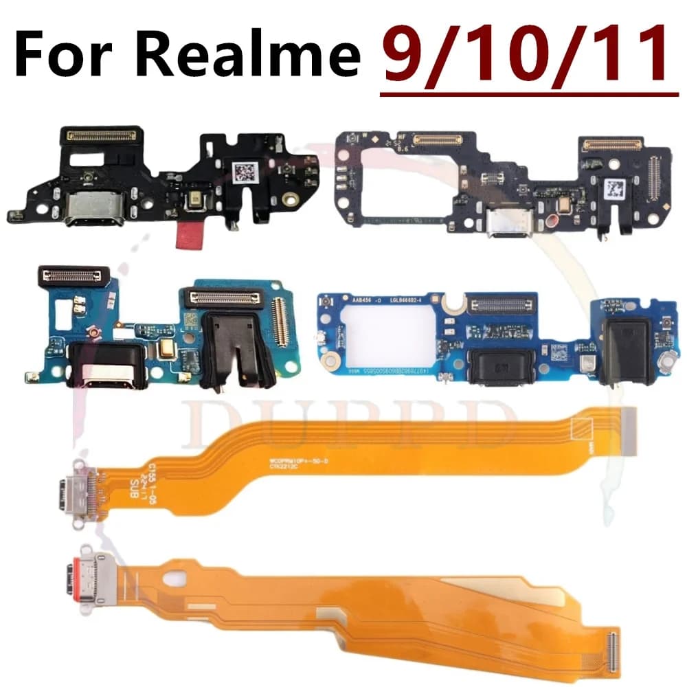 Caricabatterie Dock porta di ricarica USB scheda spina cavo flessibile originale per OPPO Realme 9 9i 10 11 Pro + Plus 5G 9Pro 10Pro 11Pro