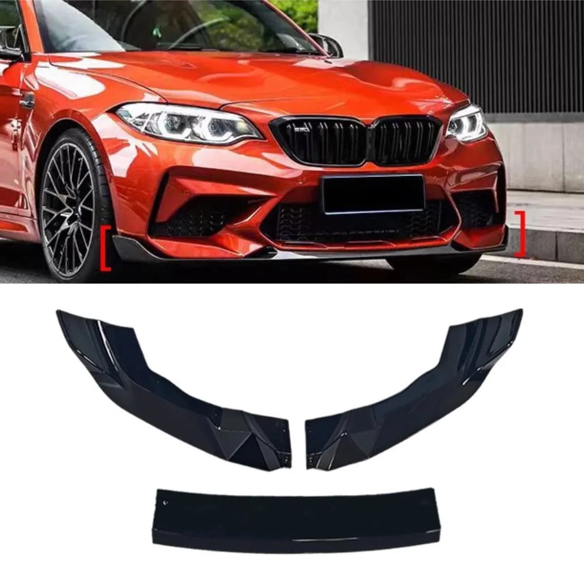 Spoiler Anteriore per BMW F87 2015-2021, Diffusore Paraurti, Parte di Modifica, Protezione Paraurti, Accessori Auto