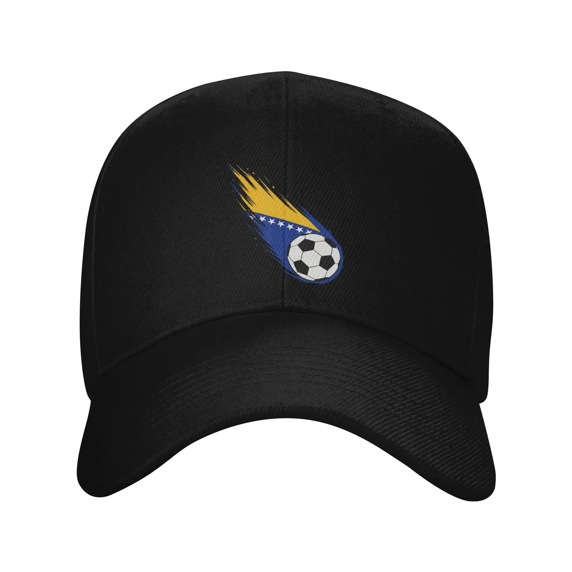 Bosnia and Herzegovina Flag Football Men Women Baseball Cap Casual Hats Cap Outdoor Activities Adjustable Fit Snapback Cap