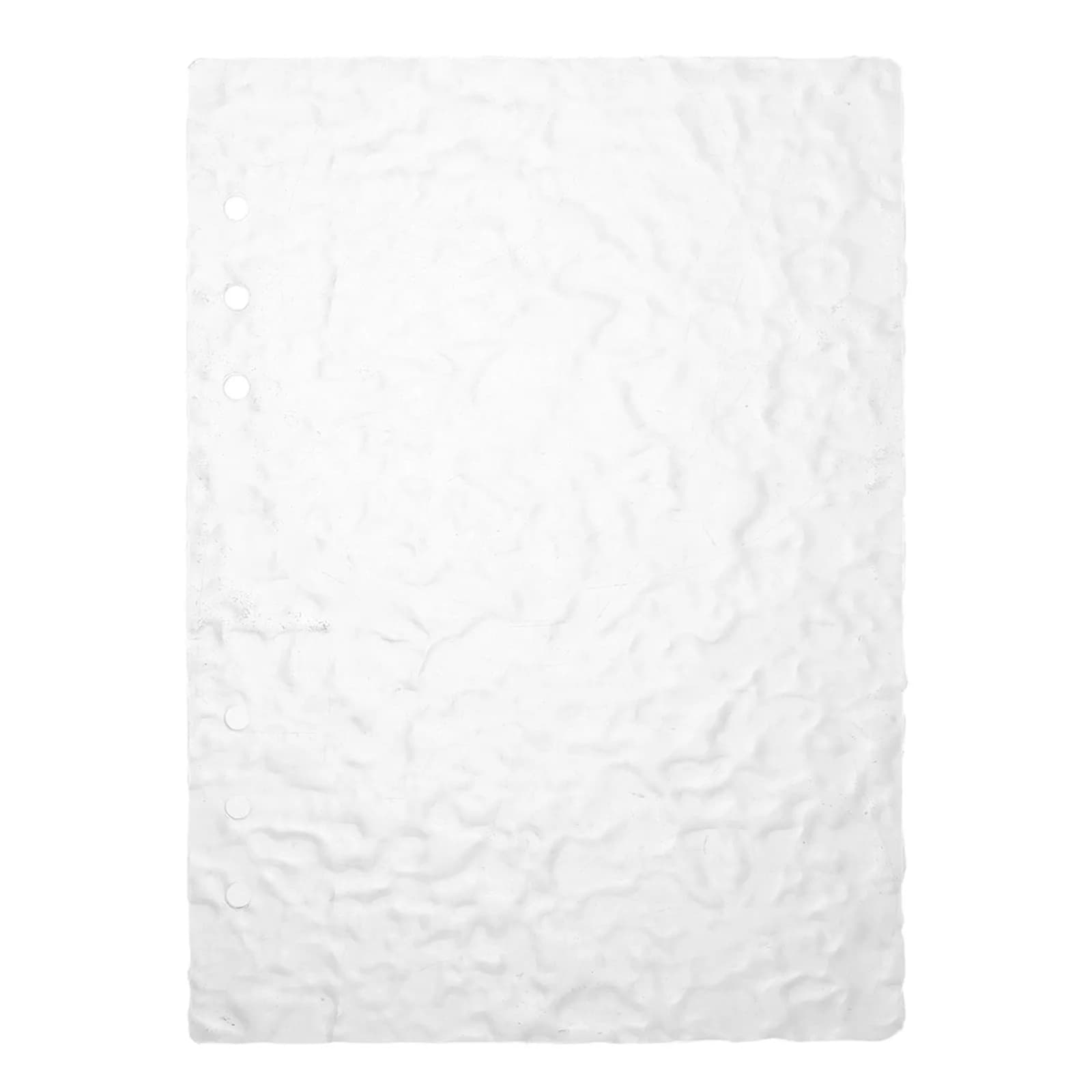 Copertina per raccoglitore A5 in acrilico trasparente, ricaricabile, 21x15cm, con 6 anelli, per agenda a fogli mobili e documenti di viaggio