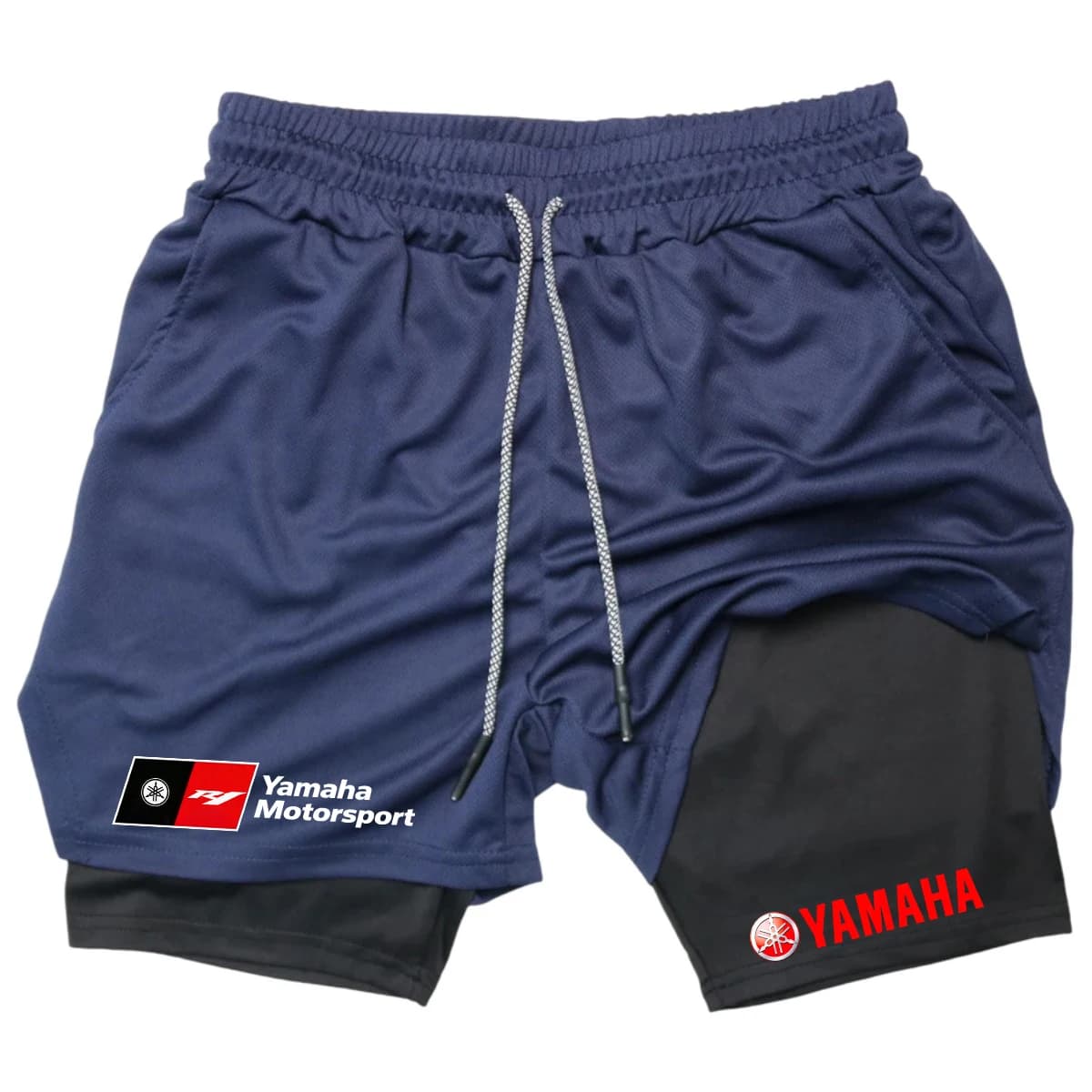 2026 latest model men's morning jogging sportswear fashion couple style single-layer shorts - Yamaha motorcycle brand - men's st