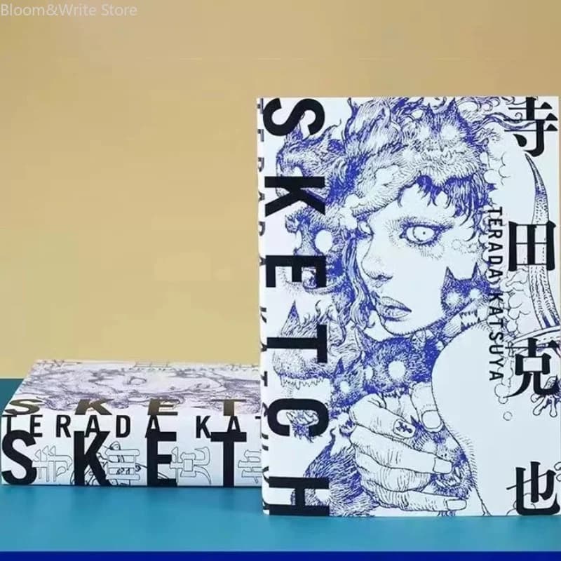 Katsuya Terada Sketch Art Works Japanese Illustration Book, Sketch Manuscript & Line Drawing Collection