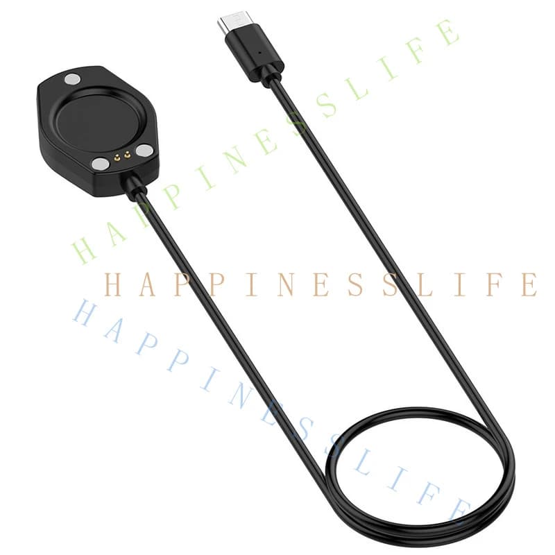 Y... Black Magnetic Charger Charging Cable USB-A/Type-C For SUUNTO Race 2/Vertical 2