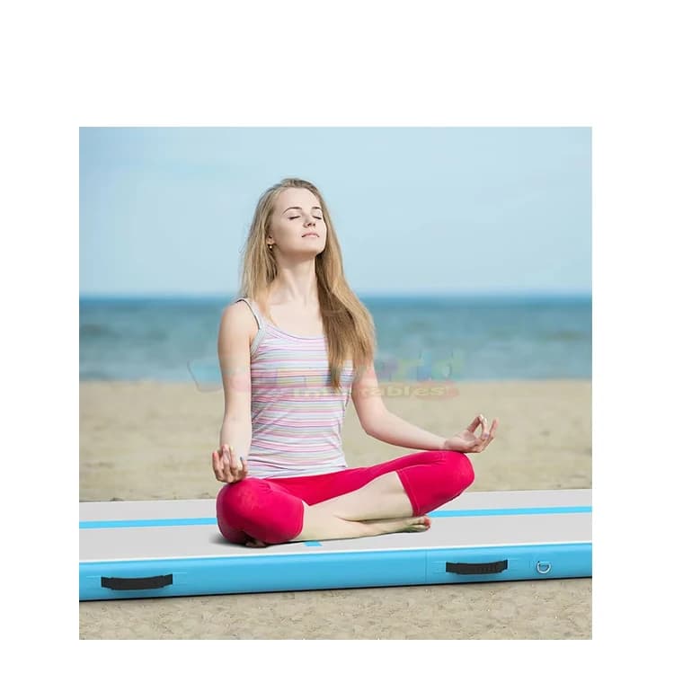 Attrezzatura da ginnastica Aria Grande Tumble Track Yoga Gonfiabile Tumbling Tappetino da ginnastica con pompa