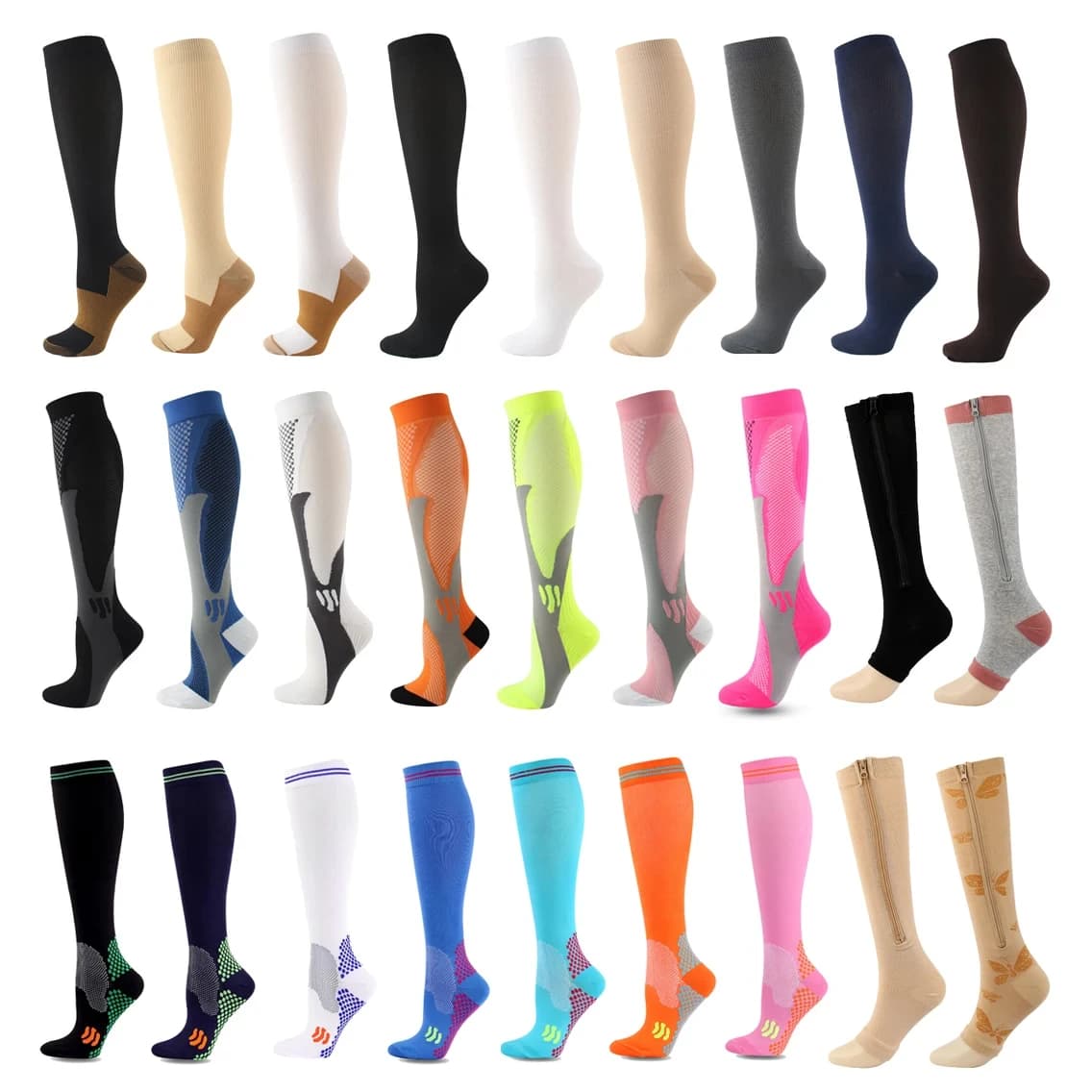 Compression Socks For Men Running Basketball Bicycle Sports Socks Medical Prevention of Varicocele Pregnancy Care Socks Travel
