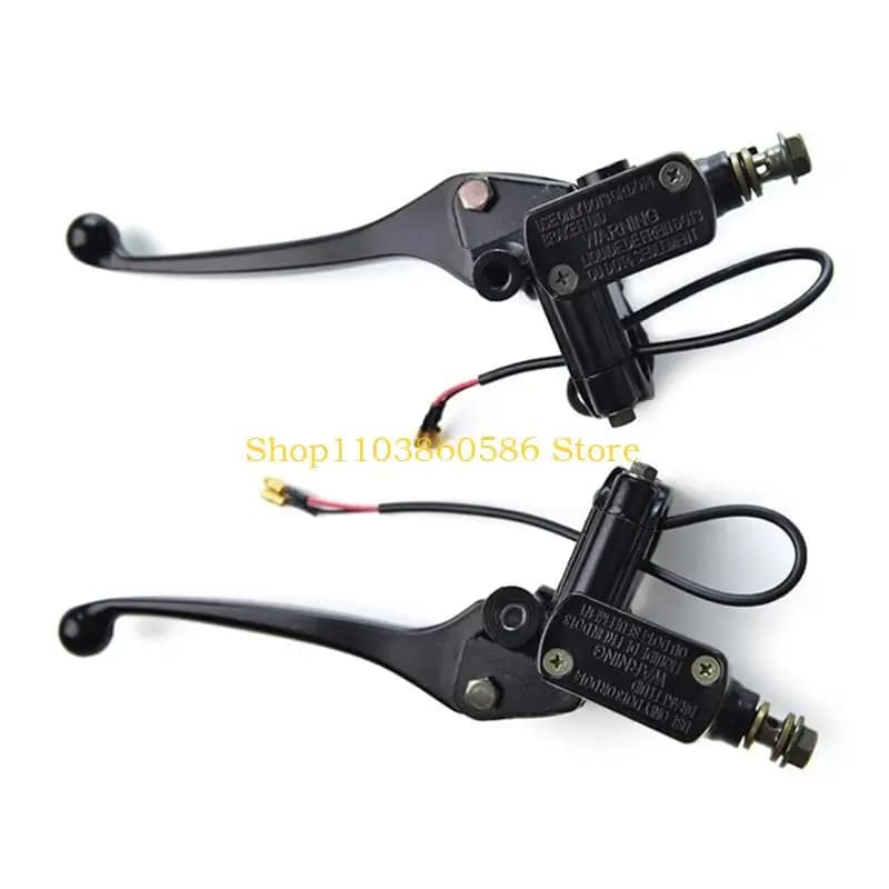 242A Left / Right Black 7/8''Handlebar Master Cylinder Reservoir Brake Lever for Motorcycle ATV Pit Bike