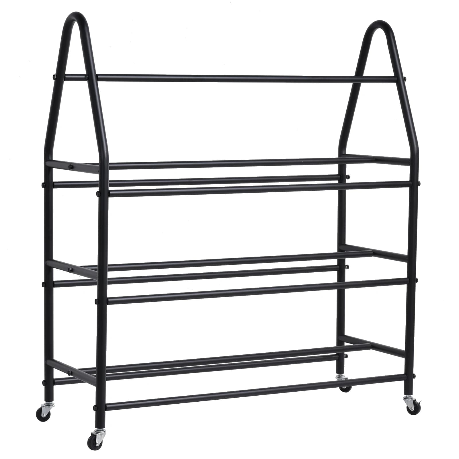 3D Printer Filament Storage Rack 3D Printer Filament Stand with Wheels Heavy Duty Metal Shelf, 3D Printing Accessories black