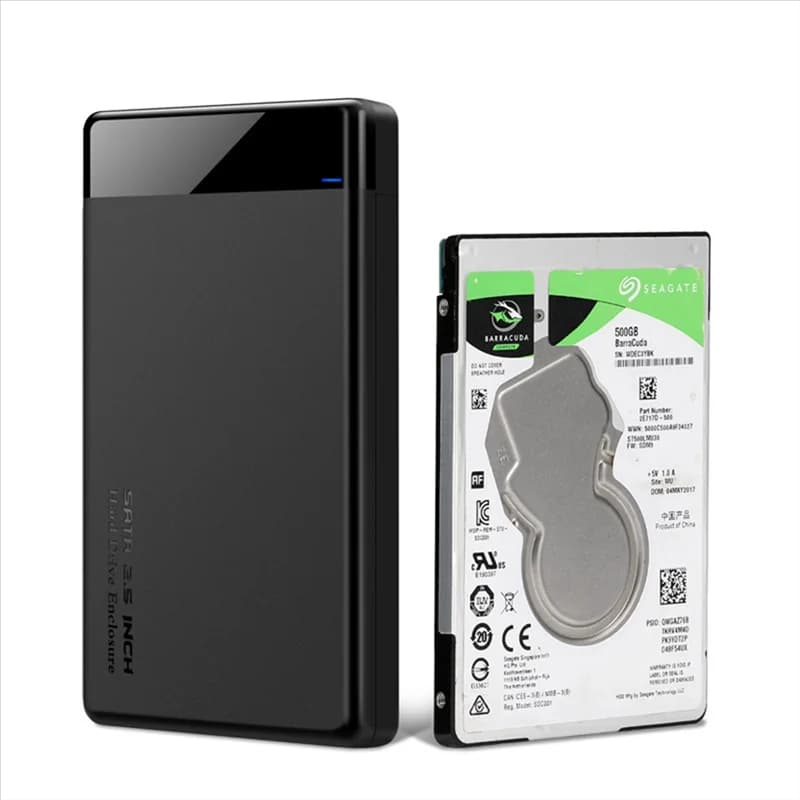 Custodia per HDD superiore Adattatore SATA da 2,5 pollici Custodia per disco rigido per disco SSD Custodia per HDD Custodia per HDD esterna HD