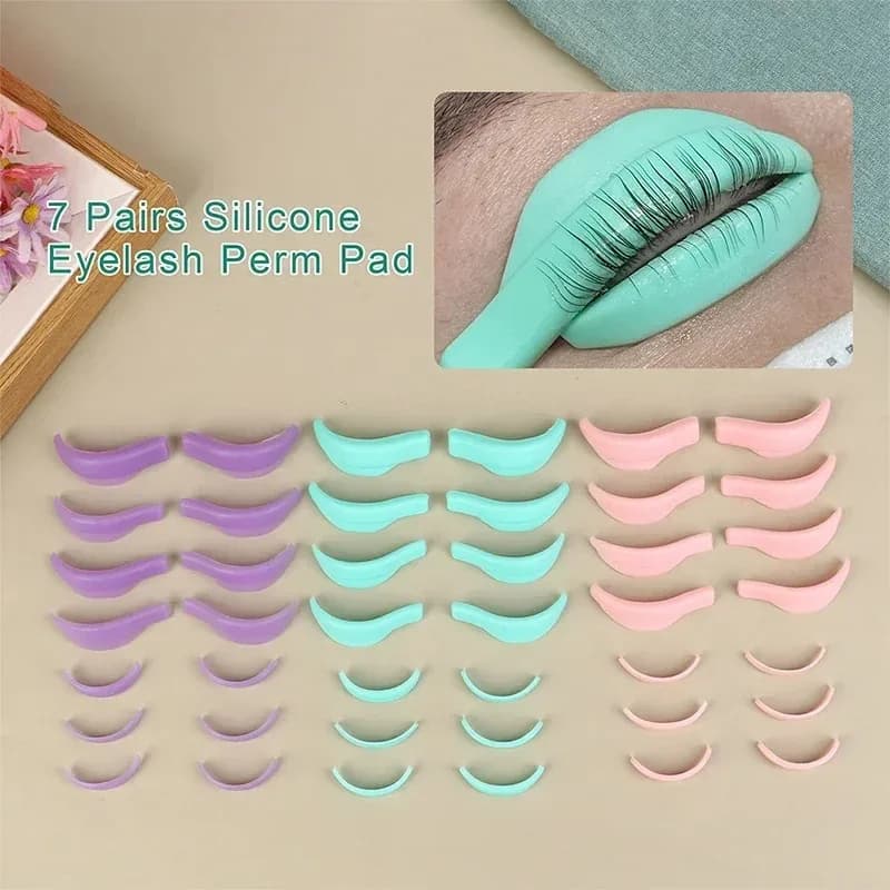 3D Recycling Bigodin Eyelashes Shield Eyelash Extension Supplies 7 pairs per box Silicone Eyelashes Perming Pad Eyelash Lift Kit
