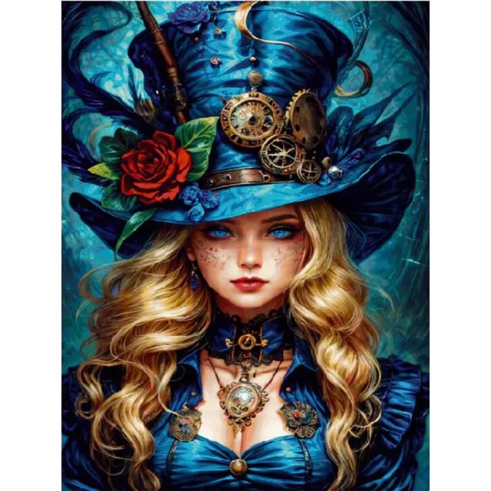 Punto croce con diamanti Principessa Bionda 5D, pittura ricamata con diamanti fai da te, regalo squisito, decorazione per la casa