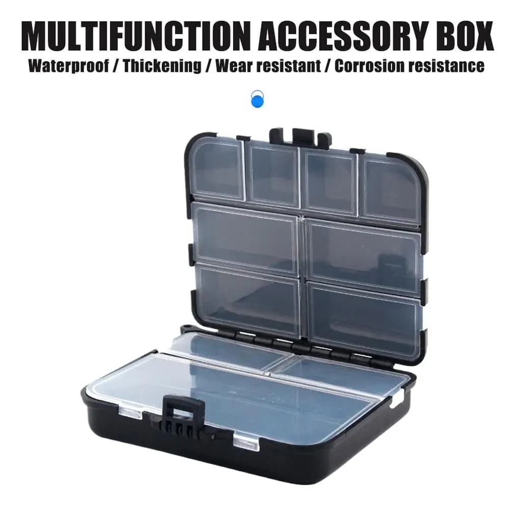 Fishing Lure Storage Box Multi-Compartment Bait Organizer Moisture-Proof Portable For Outdoor Anglers