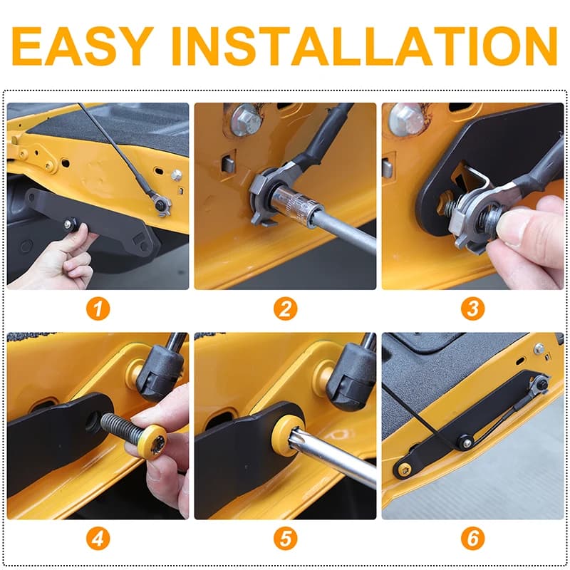 Per Ford Ranger T9 2023-2026: Accessori Auto in Acciaio al Carbonio per Chiusura Portellone Posteriore e Fermo Portellone