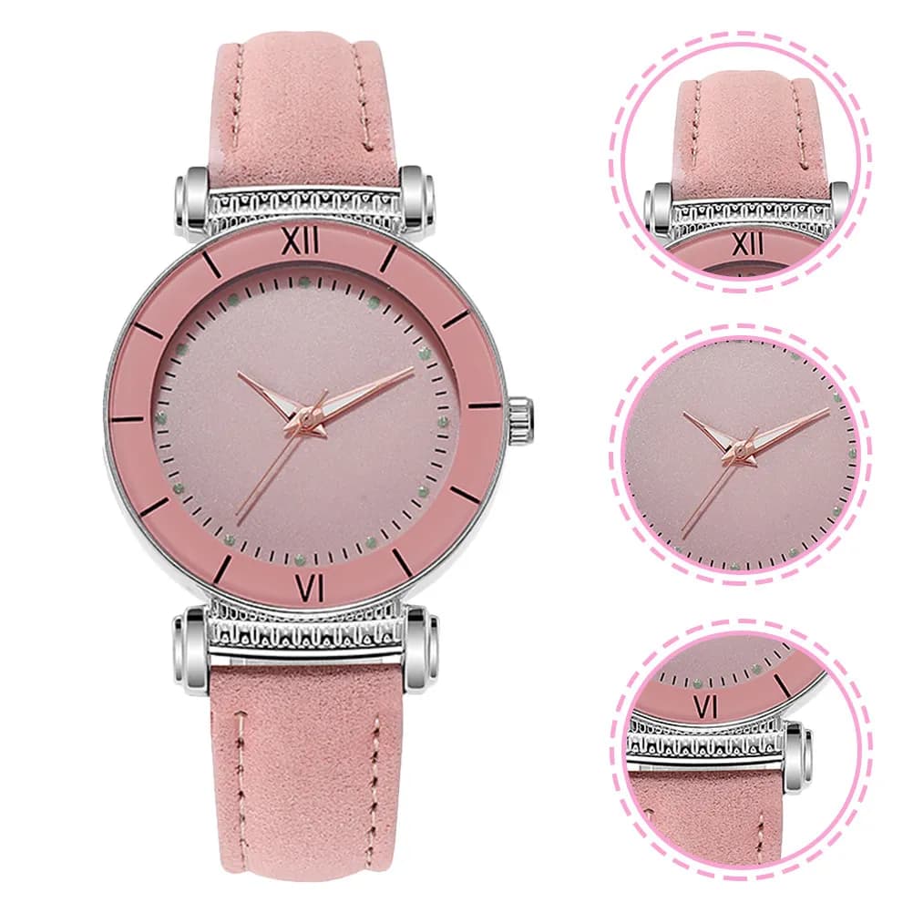 Orologio da polso da donna al quarzo luminoso, orologio da donna alla moda, casual, elegante, confortevole, dal design classico, adatto per il lavoro quotidiano
