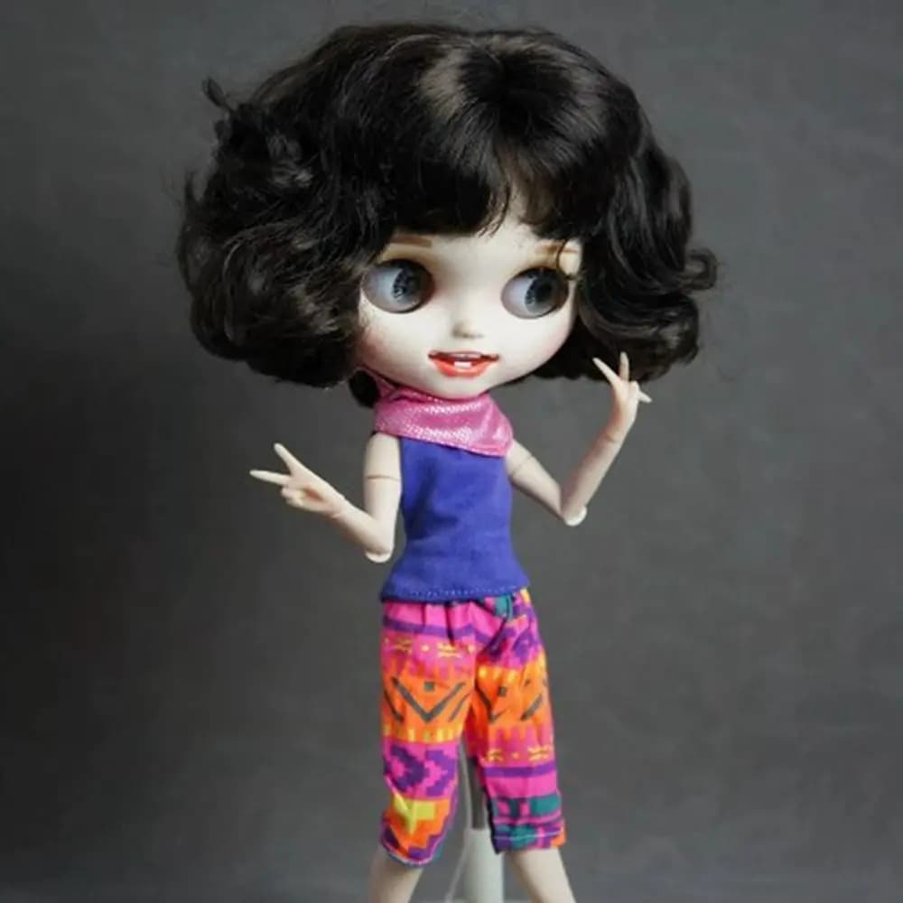 Pantaloni jeans eleganti alla moda Accessori fai da te carini Abiti semplici Felpe con cappuccio Mini T-shirt Gonna in filato per bambole Azone19 ICY DBS