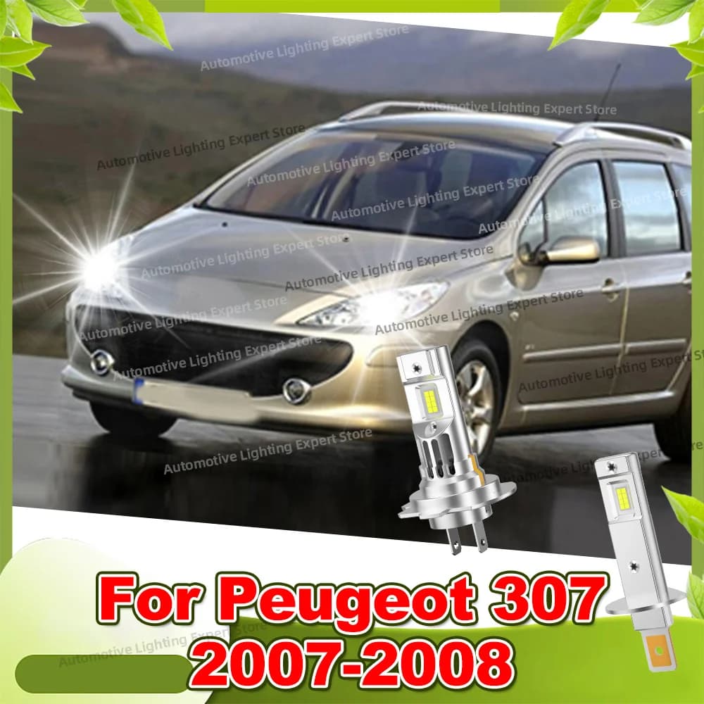 2/4 pezzi lampadine a LED 30000LM faro Canbus Plug Play per Peugeot 307 2007 2008
