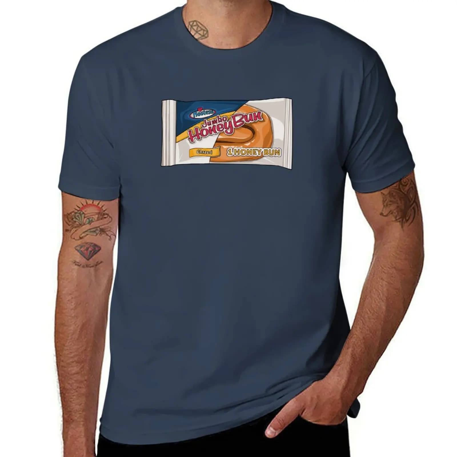 Adesivi per laptop Preppy Cake, Adesivo Honey Cake Bun, Adesivi Hostess, T-shirt da lavoro a maniche corte in cotone