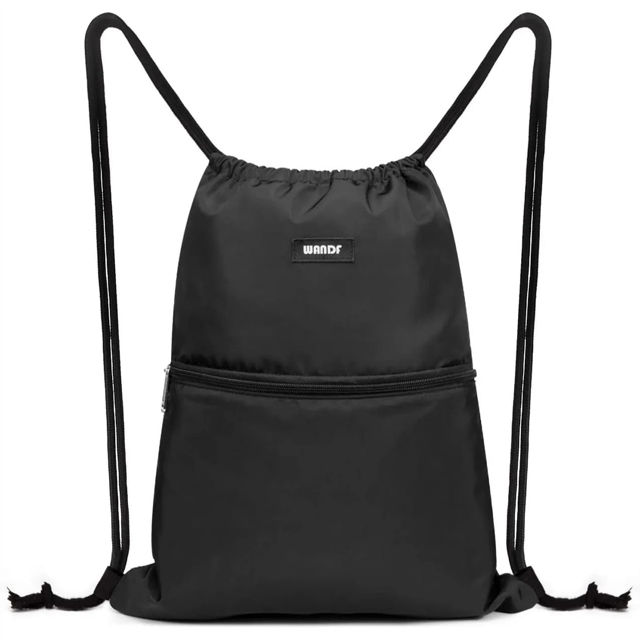 Zaino con coulisse in nylon resistente all'acqua per palestra, shopping, sport, yoga