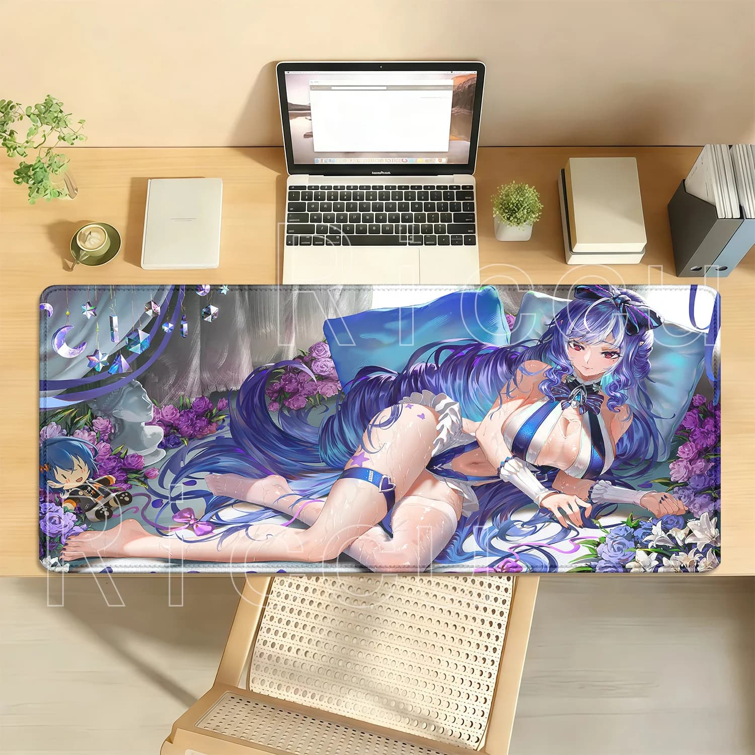 Gaming ZZZ Vivian Banshee‌ Zenless Zone Zero E-sports Mouse Pad HD Printing Office Overlock Mouse Pad PC Non-slip Base Desk Mat