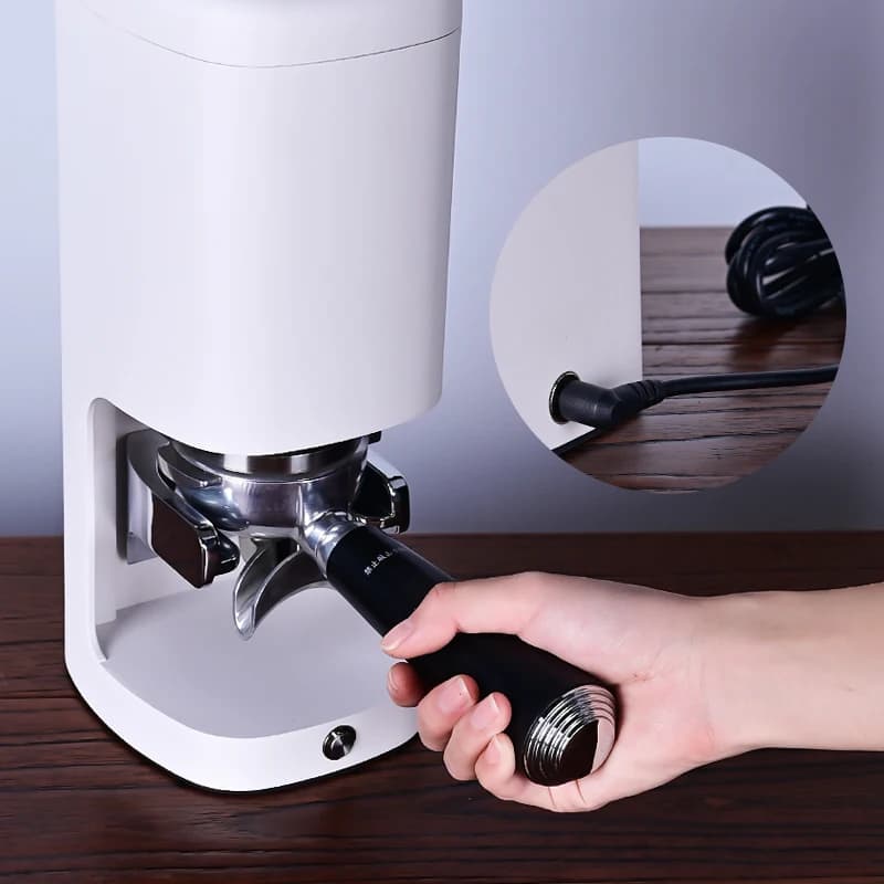 5 kg to 30 kg adjustable pressure electric coffee press Automatic tampering press for coffee powder with 58 mm anti-handling base