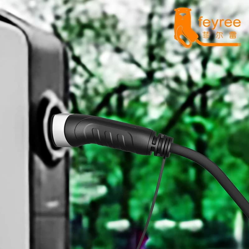 Feyree Type2 Spina Male EV Power Adapter Lato 16A 32A Adapter IEC62196-2 Single Phase 11KW 22KW Electric Car Triphase