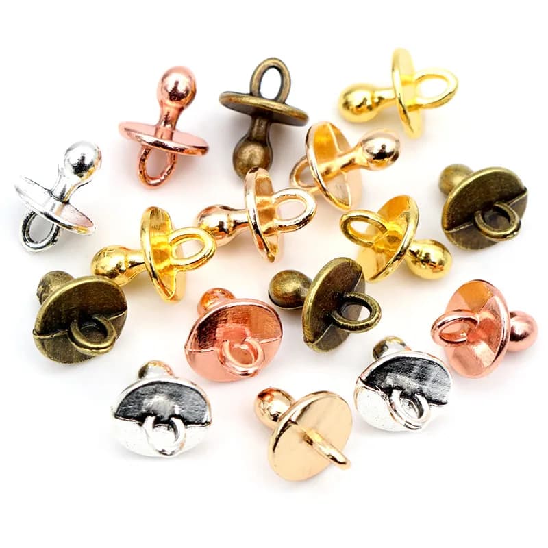 30pcs di Fascini Del Bambino Ciuccio Binky Massaggiagengive 14x10mm Mestiere Handmade Del Pendente fare Tibetano Argento Placcato FAI DA TE per collana del braccialetto