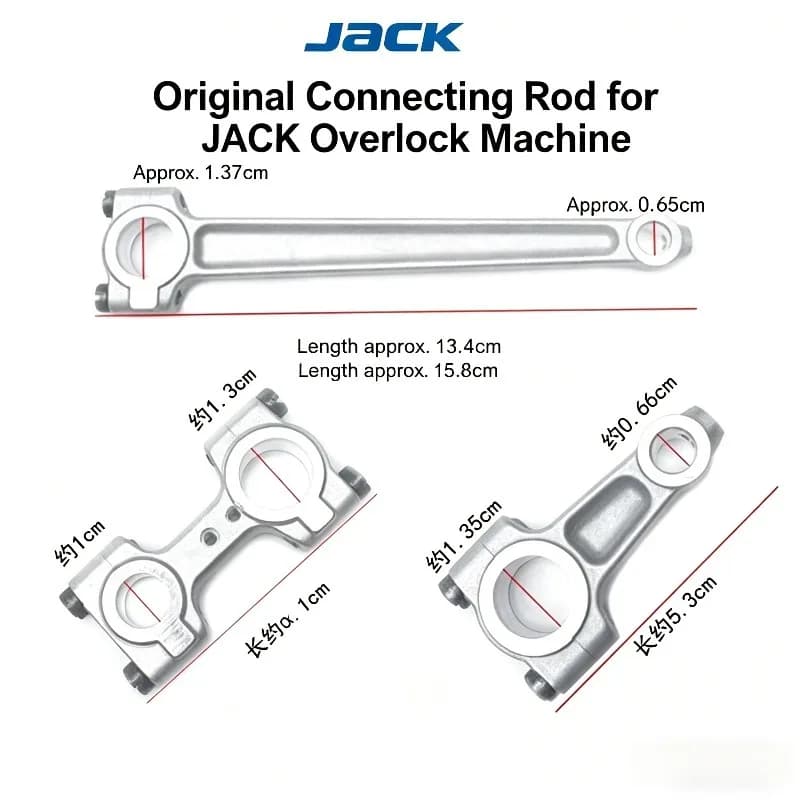 Parti per Macchine da Cucire Industriali Jack Bruce 798/E4/C4/C5/B6 Overlock: Barra dell'ago, Looper e Collegamento del coltello superiore