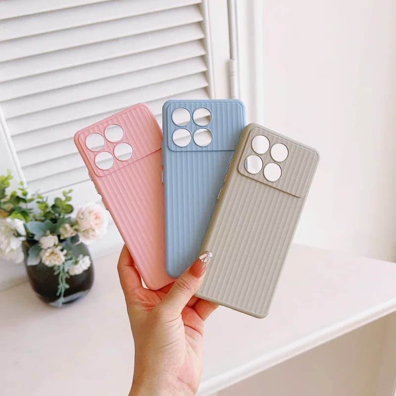 Custodia Niche Macaron Color Tile con texture liscia e setosa per Poco F8 F7 Ultra Pro, compatibile con ricarica MagSafe, ultrasottile e anti-caduta