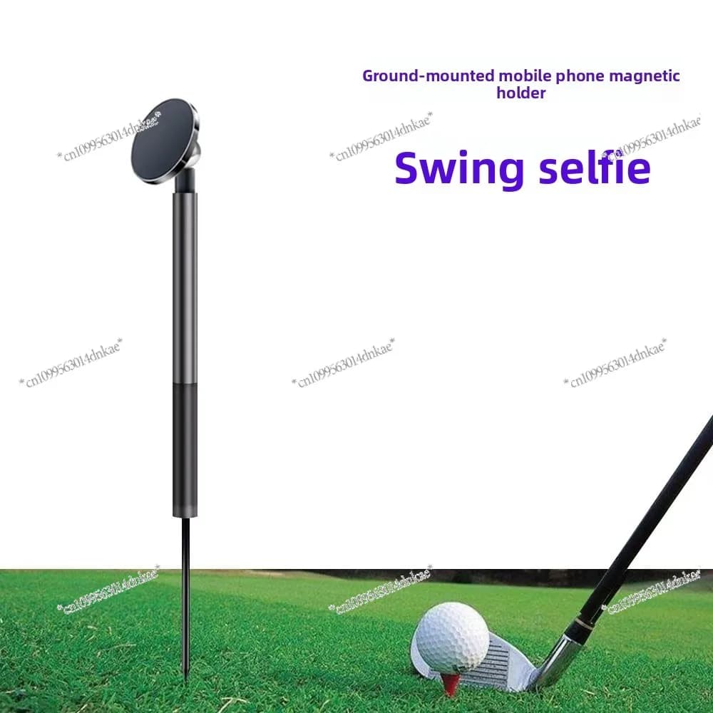Nuovo Treppiede Selfie Stick da Golf con Supporto Magnetico per Telefono Cellulare, Ideale per Riprese all'Aperto su Terreni Difficili