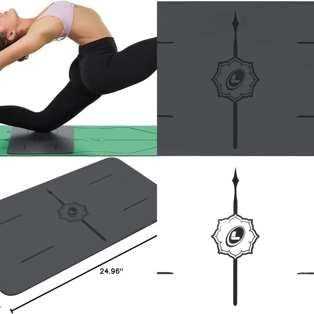 Eco-friendly yoga mat with Warrior grip, 4.2 mm padding, non-slip surface for greater support