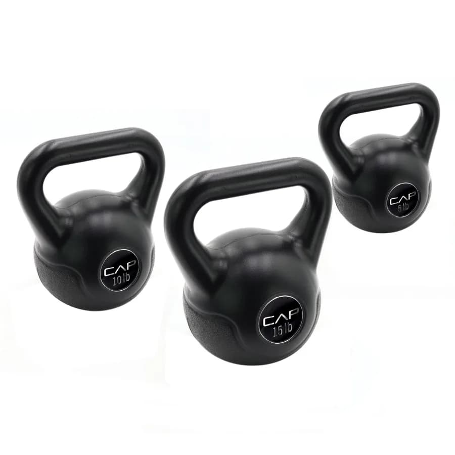 Versatile Kettlebell Set for Strength Training and Home Workouts 5 10 15 lbs - Ideal for Toning and Conditioning