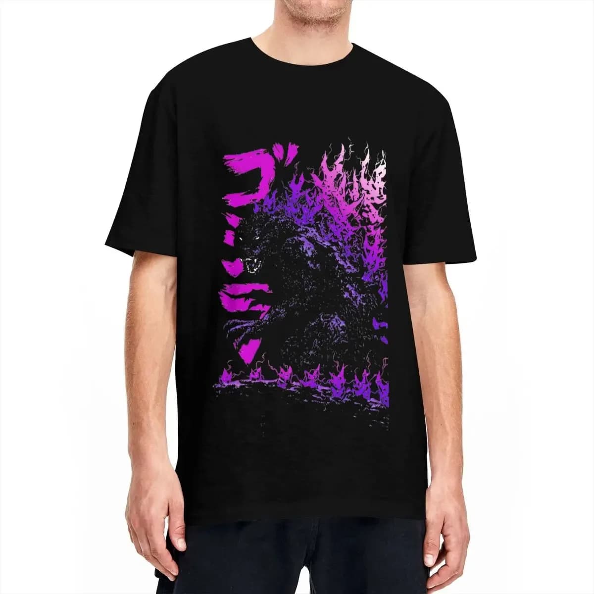 Men Millenium Godzillas t-shirt Movie Monters clothing in cotton summer Vintage short sleeve t-shirt O neck printed shirt for leisure