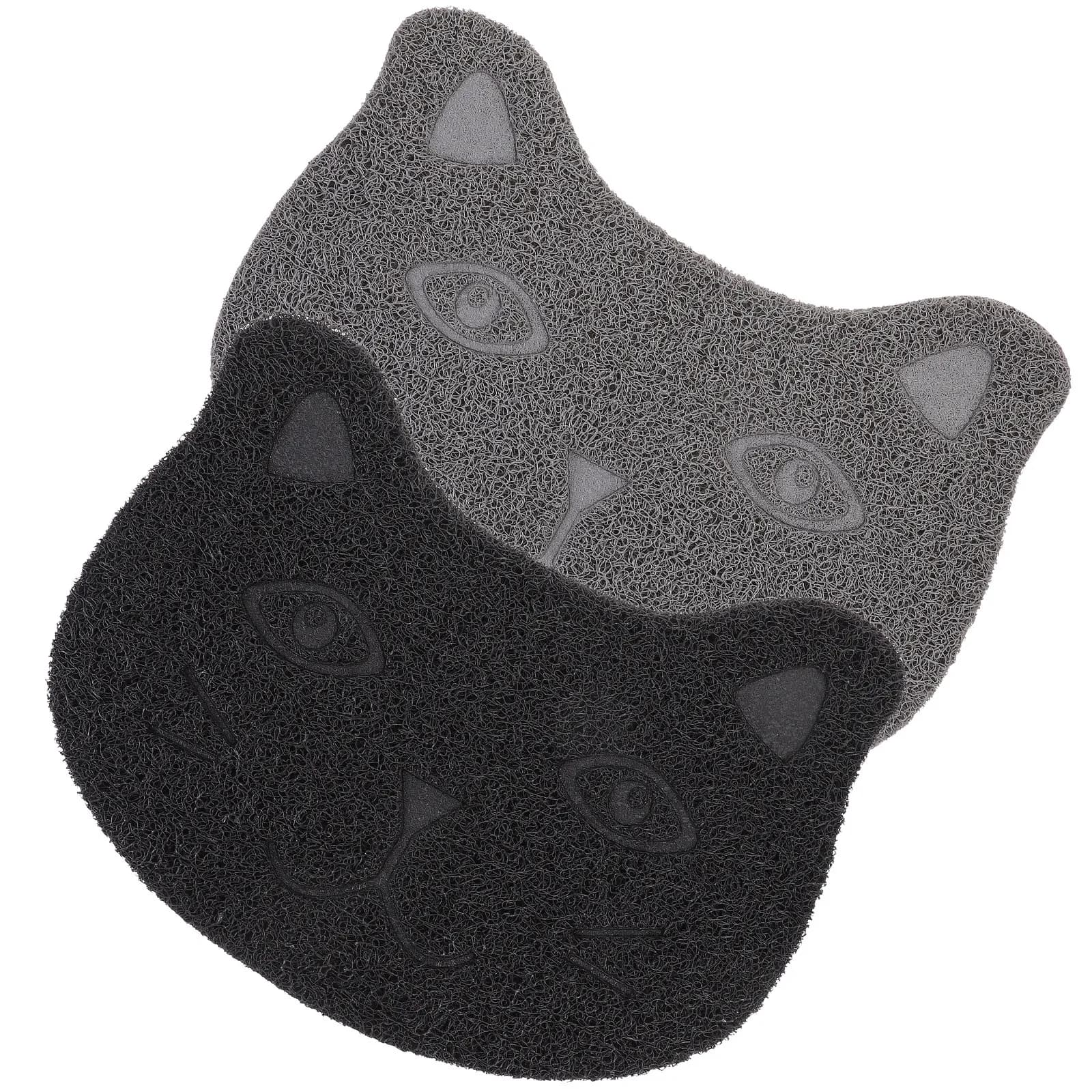 2 Tappetini per Cibo per Animali Domestici, Antiscivolo per Cani e Gatti, Materiale Premium Resistente al Calore e al Freddo, Facile da Pulire, Tappetino per Lettiera
