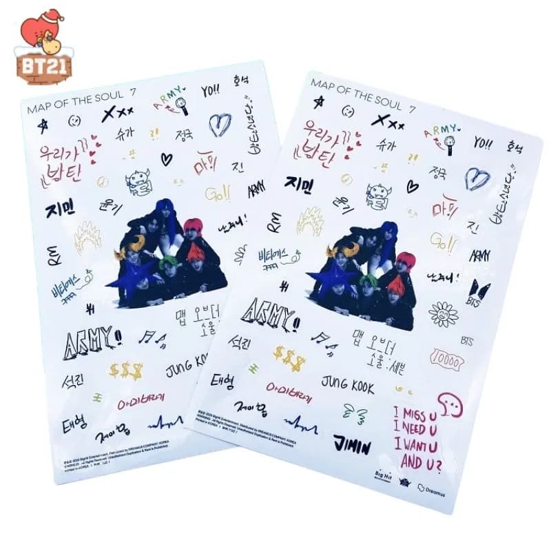 Adesivi Trasparenti Decorativi BT21 Koya RJ Man Chimmy Tata Cooky Shooky, Nuovi Articoli Anime Cartoon, Regalo