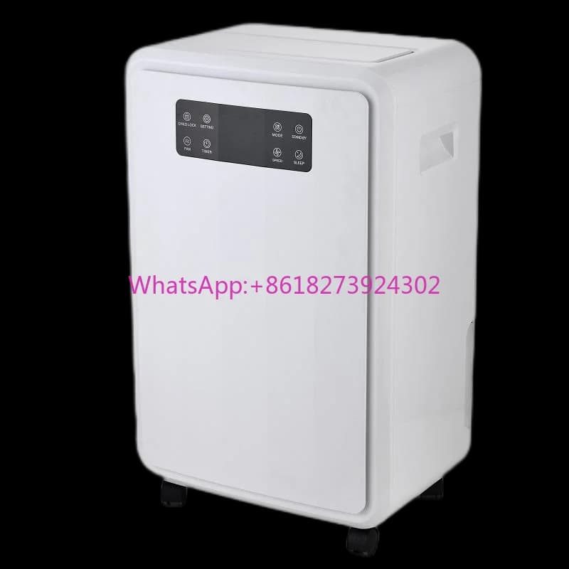 Deumidificatore essiccante silenzioso intelligente per la casa standard CE da 50 l/70 l con gas verde R290 e filtro al carbone opzionale