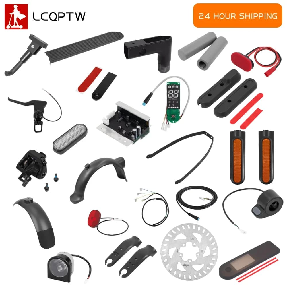 Electric Scooter Repair Part for Xiaomi 4 Pro Controller Dashboard Fender Taillight Brake Lever Throttle Headlight Brake Disc