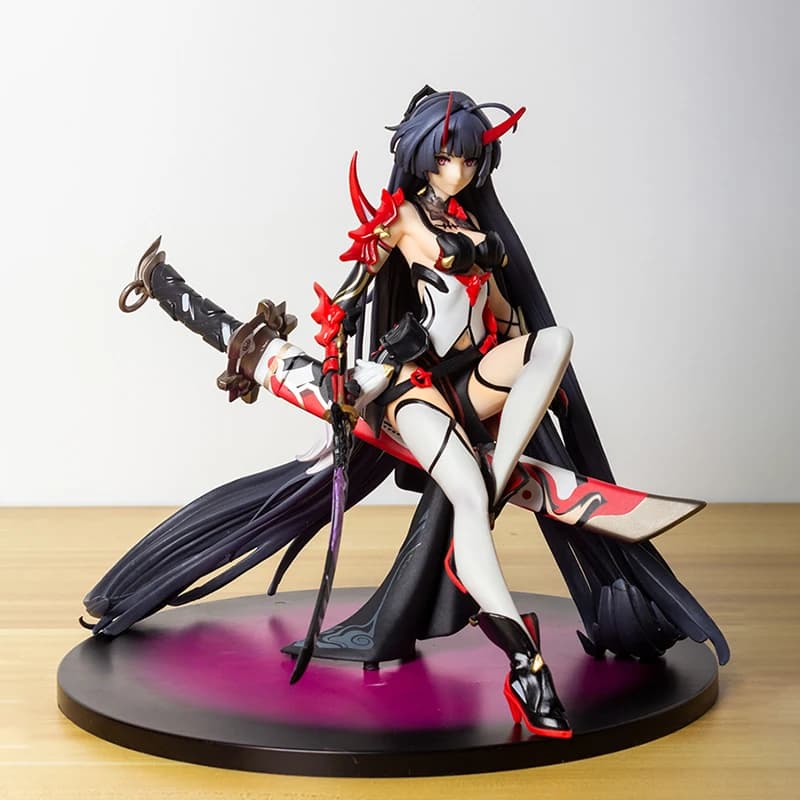 Action Figure Anime in PVC miHoYo Houkai Impact 3rd Raiden Mei Herrscher of Thunder Lament of the Fallen da 25 cm - Regalo