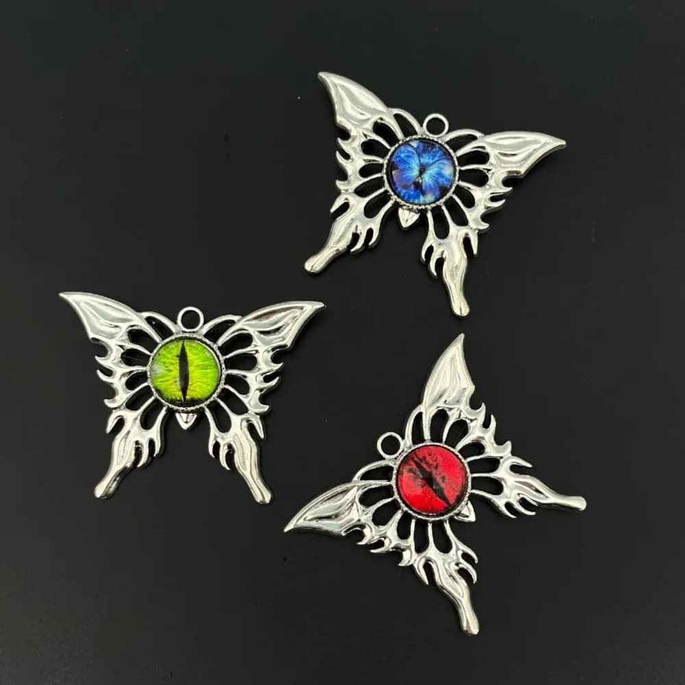 Alloy Butterfly Pendant Charms Trendy Cool DIY Handmade Necklace Key Ring Accessories For Jewelry Making