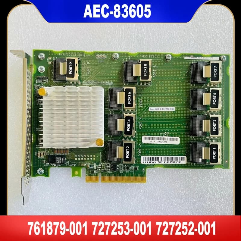 727253-001 727252-001 727250-B21 Card Original For HP DL380 G9 761879-001 AEC-83605 Expander Card