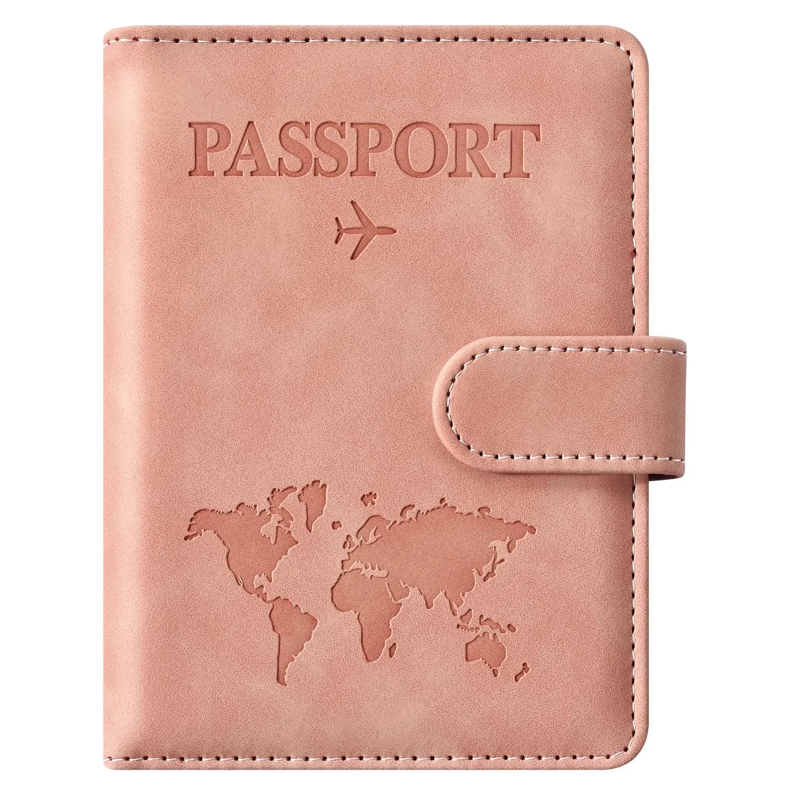 Porta Passaporto in Pelle con Blocco RFID, Porta Carte e Accessori da Viaggio per Uomo e Donna