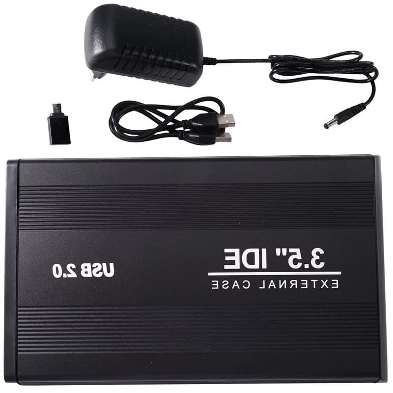 ULBS USB To IDE Hd Hard Drive Enclosure 3.5 Inch For HDD SSD External Metal Hard Disk Box With OTG Adapter EU Plug