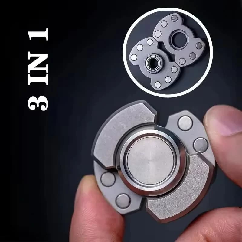Spinner Magnetico in Metallo, Giocattolo Antistress EDC, Antiansia per Adulti