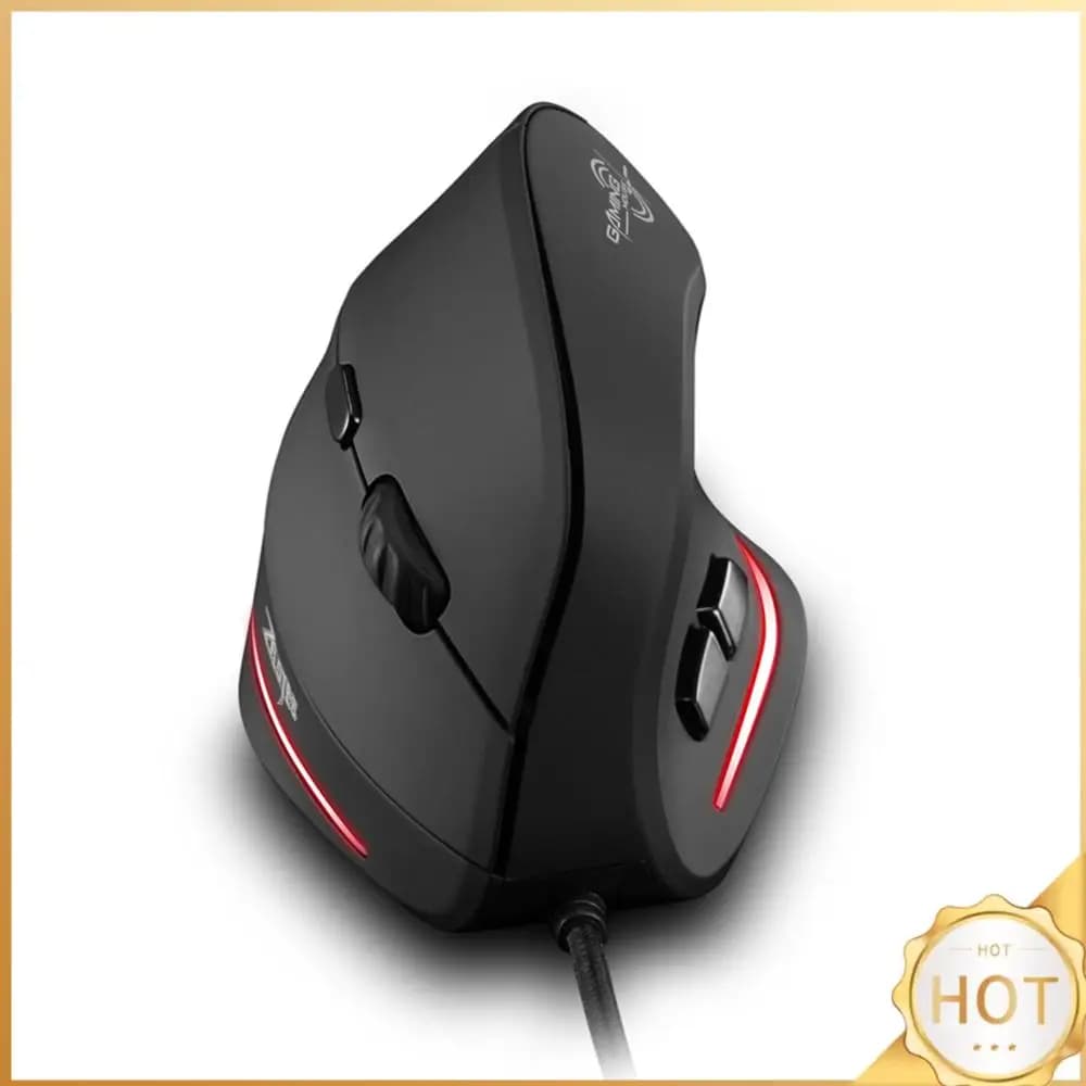 ZELOTES T20 USB Wired Vertical Optical 4 Gears 3200 DPI 6 Buttons Gaming Mouse
