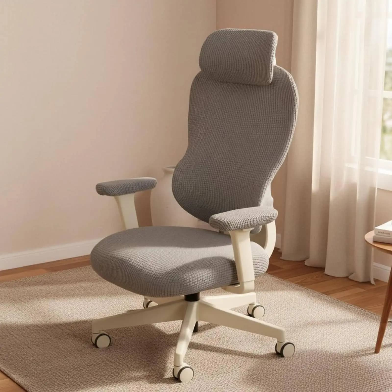 Easy Clean Armrest Cover for Gaming Chair with Soft Polyester Material and Separate Headrest Backrest Seat for Full Protection