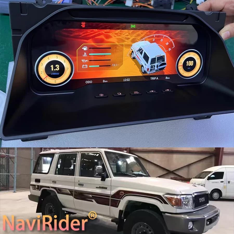For Toyota Land Cruiser Series 70 LC70 LC71 LC76 LC78 LC79 Auto LCD Dasher Screen Tachometer Tool Cluster Smart Cluster
