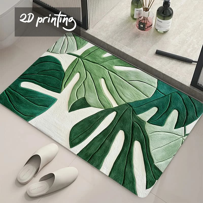 Tappetino da Bagno Super Assorbente Antiscivolo, Tappeto per Bagno ad Asciugatura Rapida, Tappetino per Doccia, Tappetino per Cucina, Ingresso e Pavimento di Casa