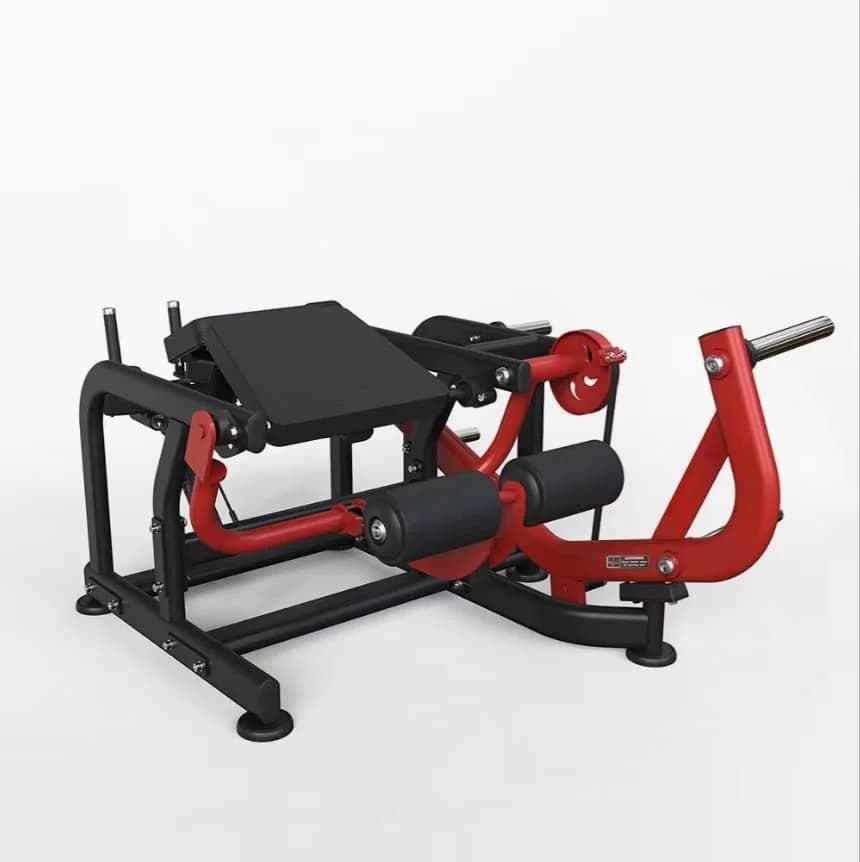 New Design Fitness and Muscular Enhancement Training Machine, Leg Curl Free Loading Machine with Ground Exercise Plates for Gym