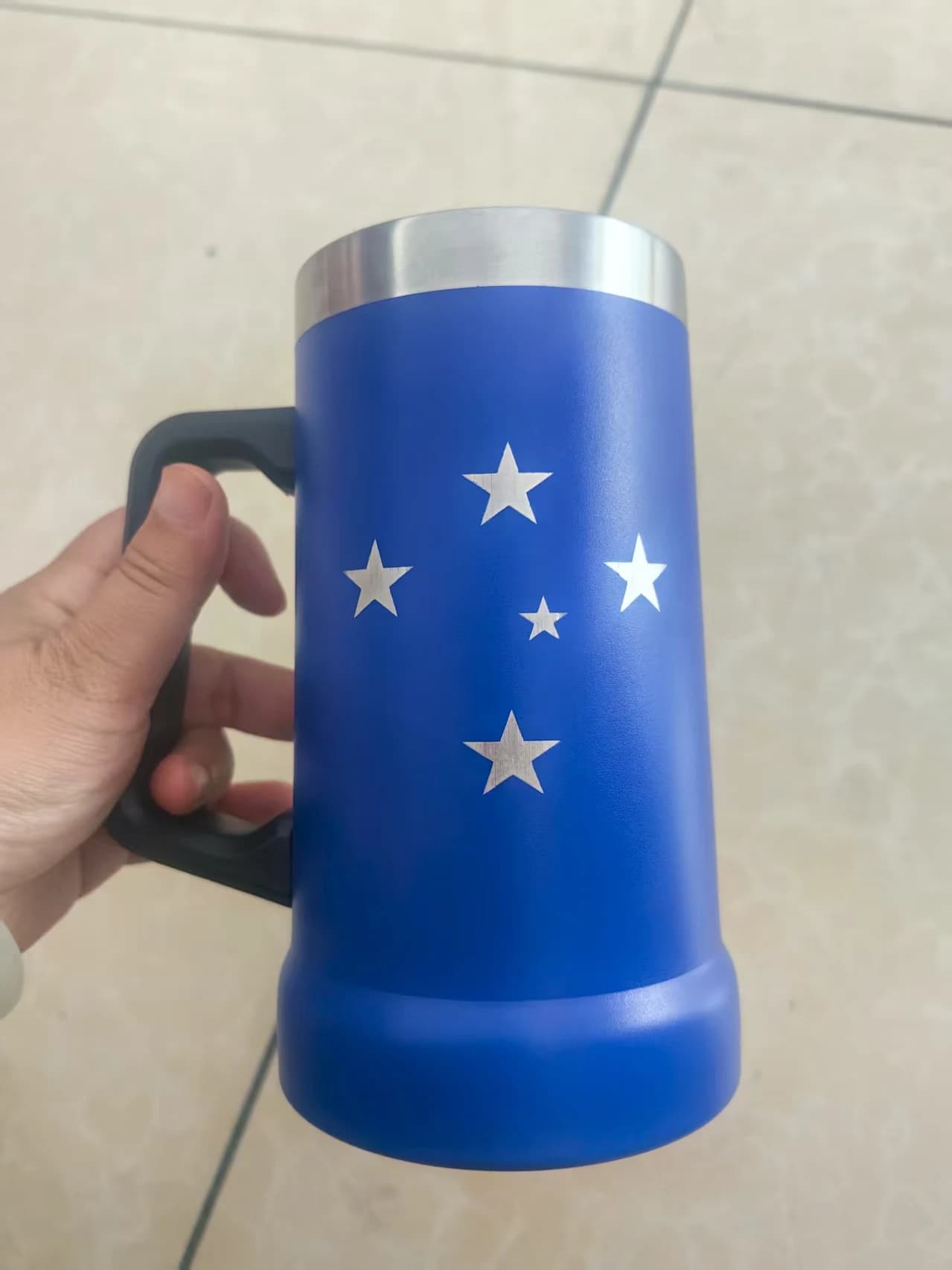 709ML Maniglia Simile Sta BeerCup Tazza Termica Tazze di Birra Tubmler in Acciaio Inox Thermos Bottiglia d'Acqua Bicchiere Isolato sotto Vuoto